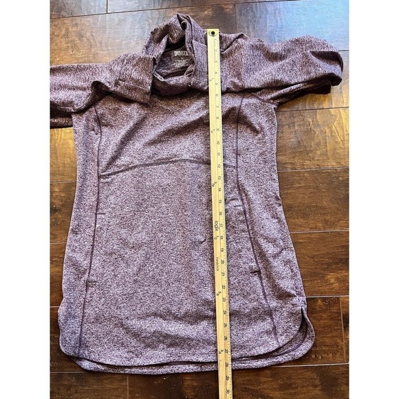 Duluth Trading Cowl neck Long Sleeve Casual Purple Heather Outdoor Active Top Sm - Picture 4 of 5